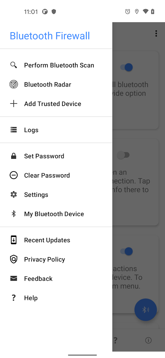 Bluetooth Firewall Trial Zrzut ekranu 1