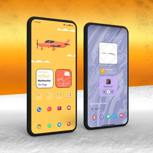 MiUI 14 KWGT ภาพหน้าจอ 3