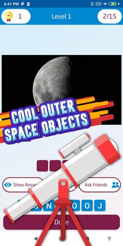 space quiz games Captura de pantalla 3