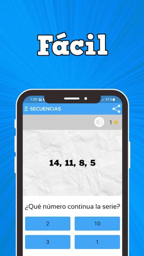 Secuencias numéricas Screenshot 1