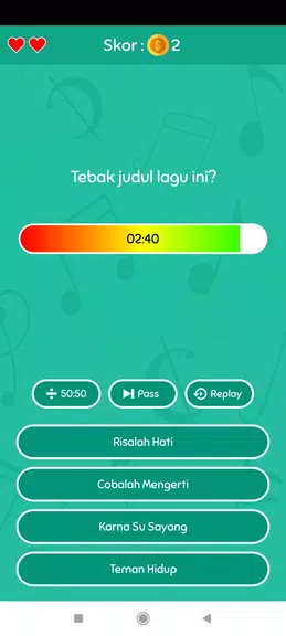 Schermata Game Tebak Lagu 1