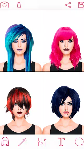 Emo Makeup & Gothic Photo App Schermafbeelding 0