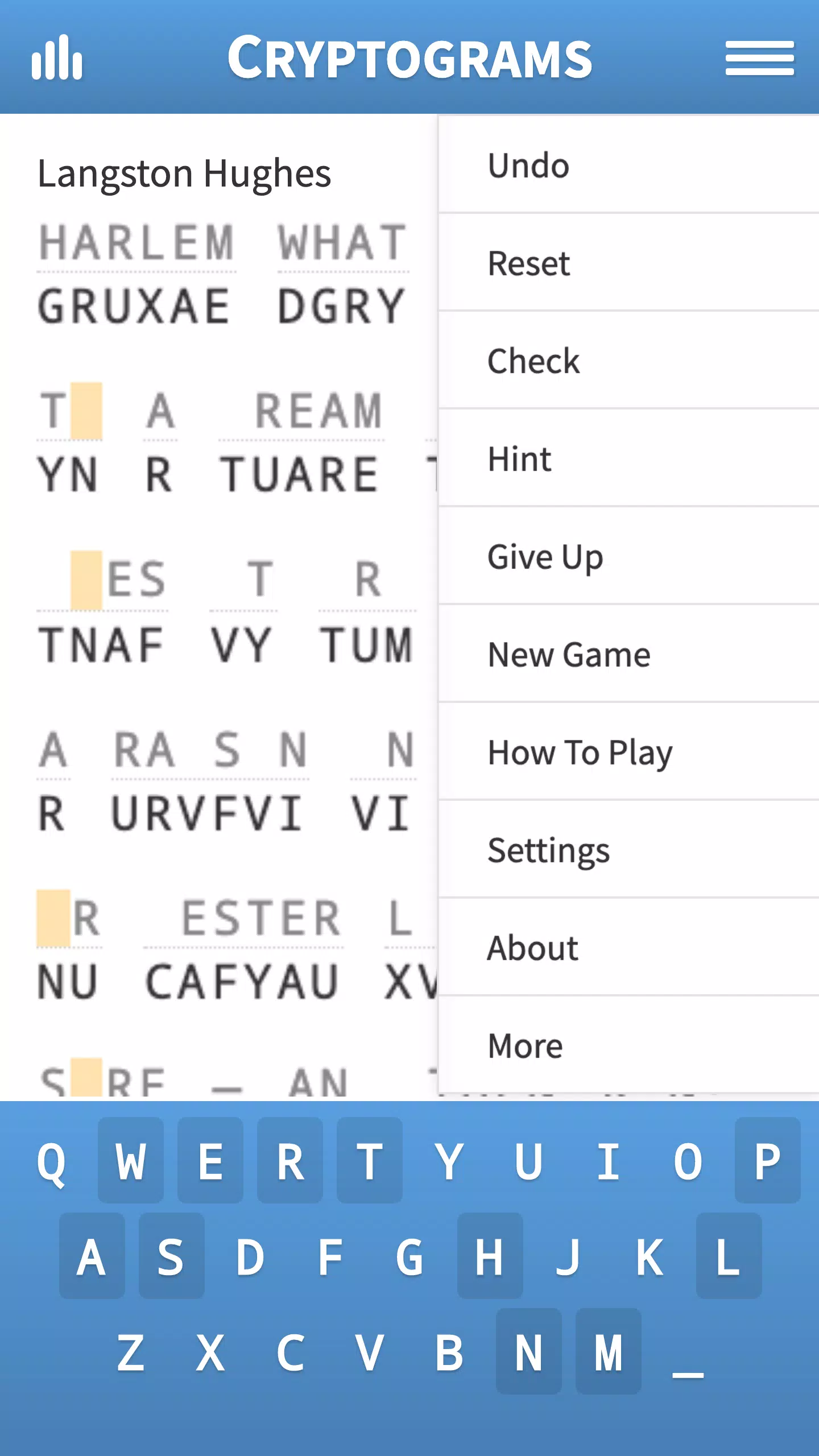 Cryptogram · Puzzle Quotes Schermafbeelding 1