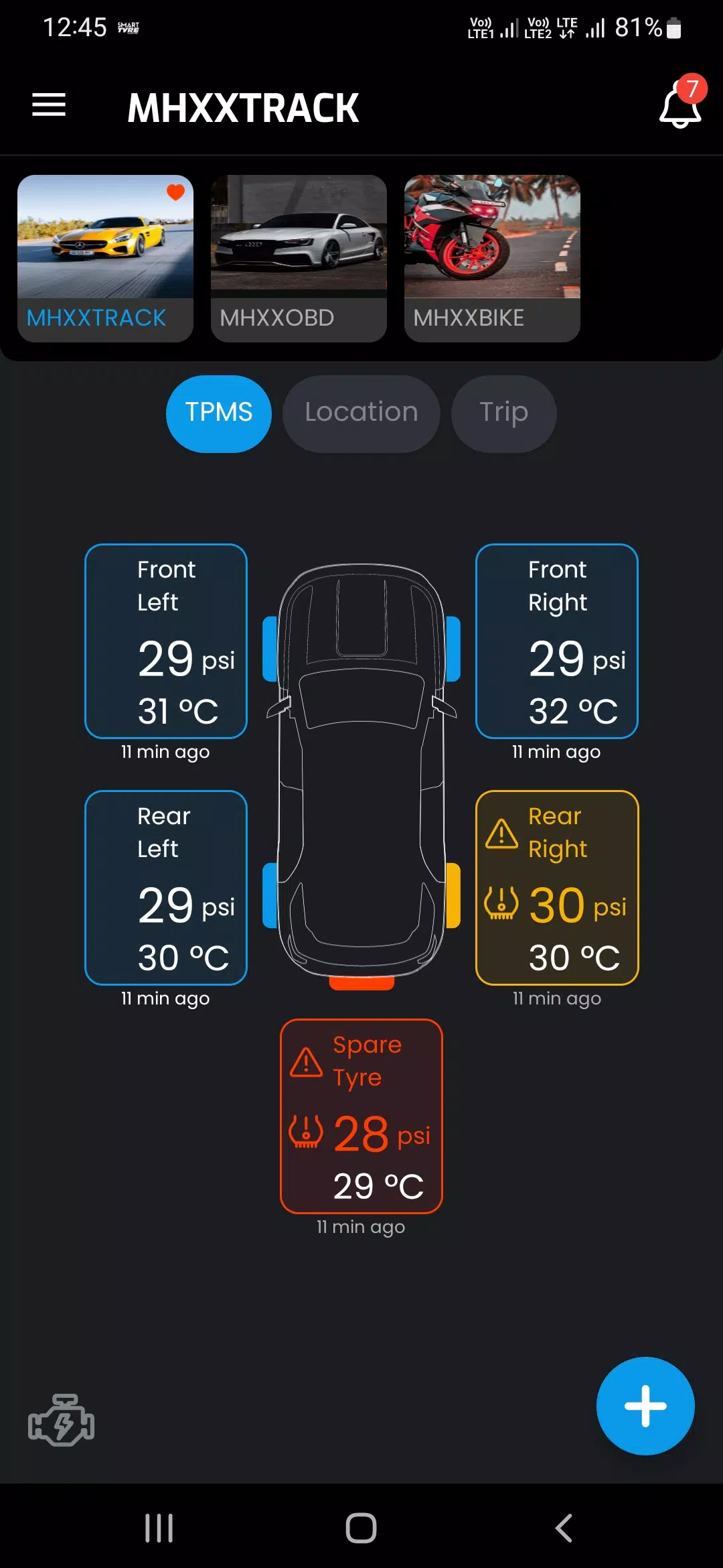 SMART TYRE CAR & BIKE Zrzut ekranu 0