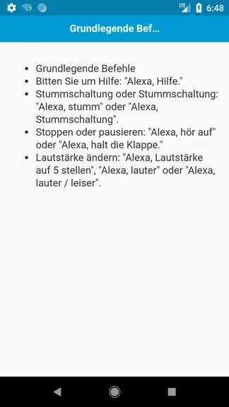 Befehle für Echo Dot Schermafbeelding 0