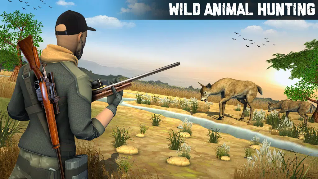 Wild Animal Hunting 3D Offline Zrzut ekranu 0