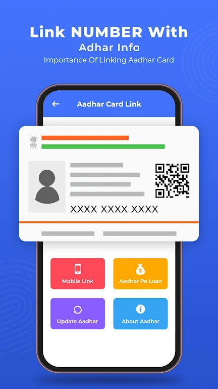 Link Number With Aadhar Info Ekran Görüntüsü 0