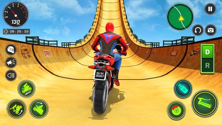 Superhero Bike Stunt Games GT Ekran Görüntüsü 1