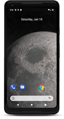 Moon 3D live wallpaper Captura de tela 0