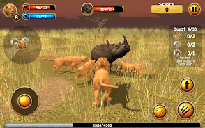 Wild Lion Simulator 3D Tangkapan skrin 2