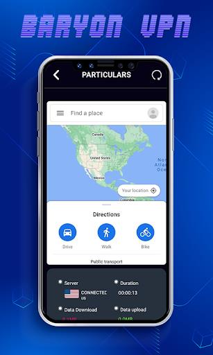 Baryonvpn स्क्रीनशॉट 1
