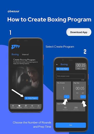 Bezuur Boxing Interval Timer ภาพหน้าจอ 1