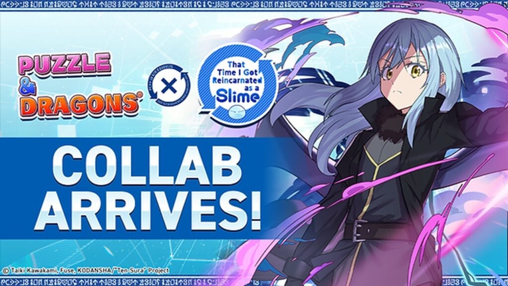 Obtenha pulls grátis e novas masmorras no Puzzle & Dragons x Aquela vez que reencarnei como uma colaboração de Slime!