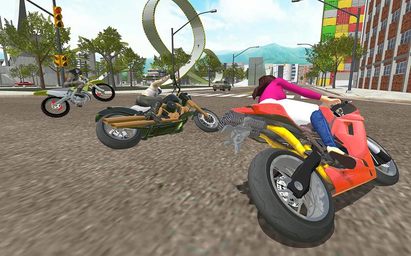 Schermata Motorbike Rush Drive Simulator 0