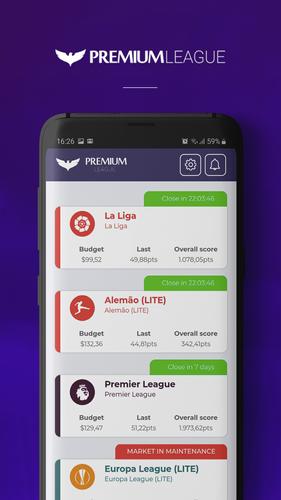 Premium League Fantasy Game Ekran Görüntüsü 1