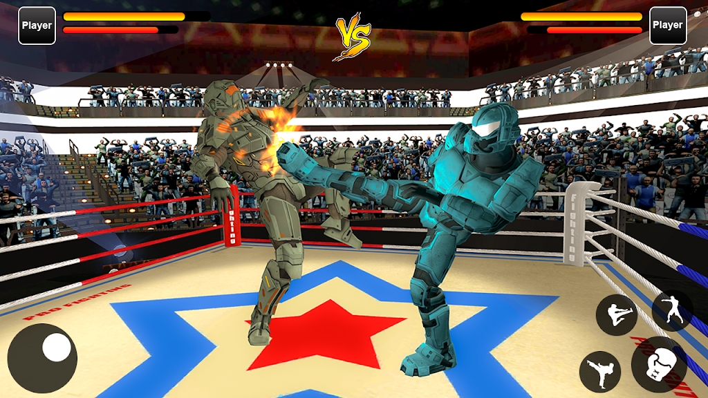 Robot Ring Fighting Real Robot VS Superhero Robot Capture d'écran 1