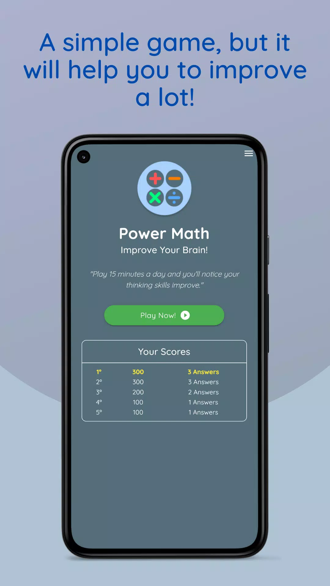 Math Games: Power Brain স্ক্রিনশট 0