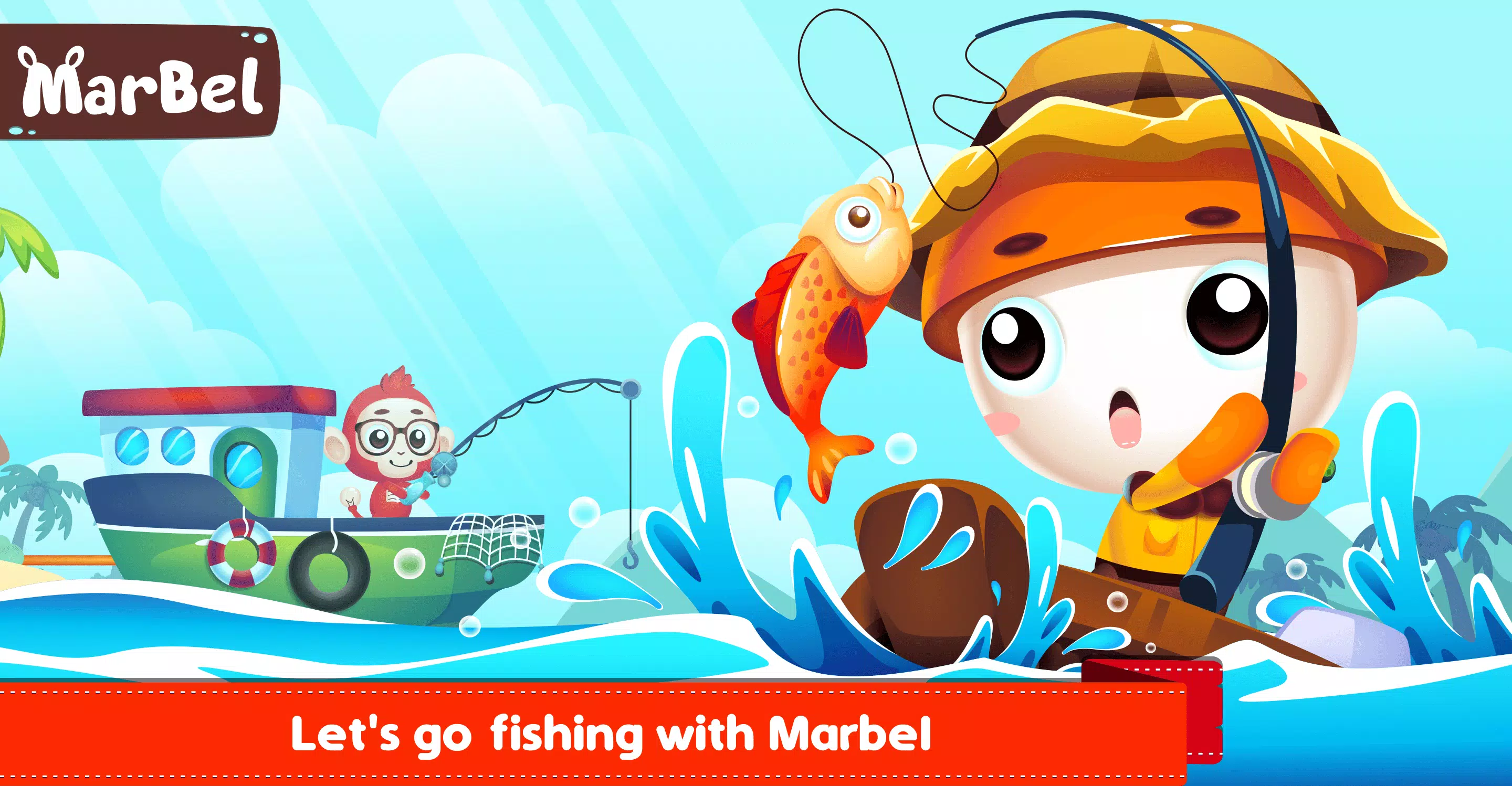 Schermata Marbel Fishing - Kids Games 0