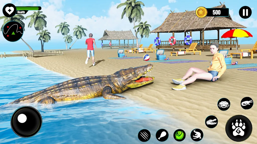 Crocodile Attack Animal games ဖန်သားပြင်ဓာတ်ပုံ 1