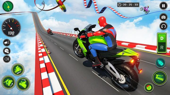 Superhero Bike Stunt Games GT Schermafbeelding 3