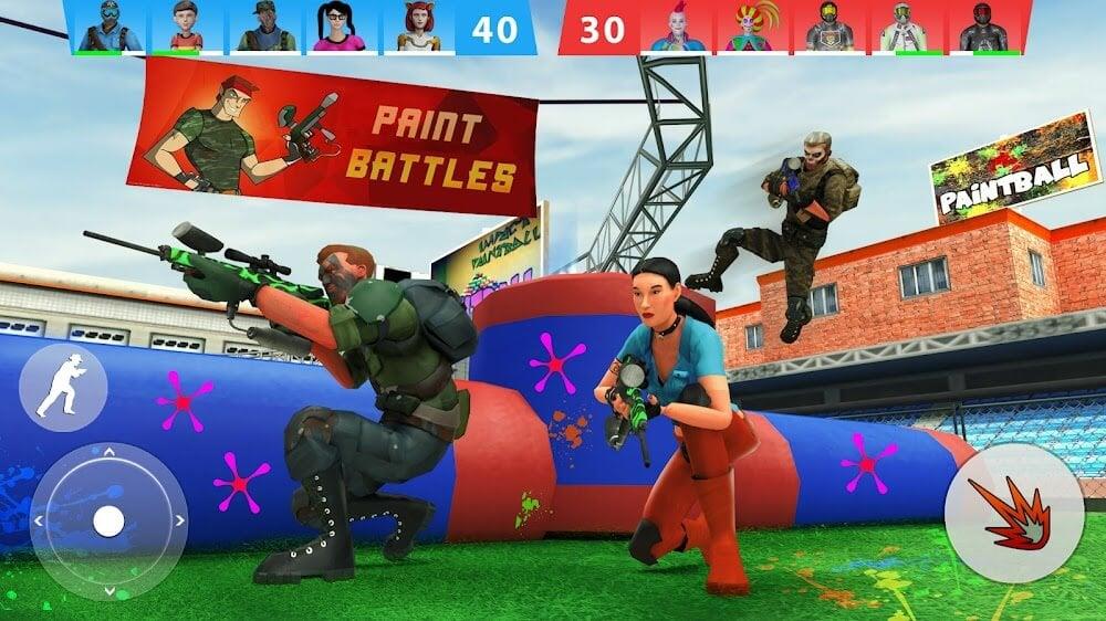 Paintball Shooting Game 3D स्क्रीनशॉट 0