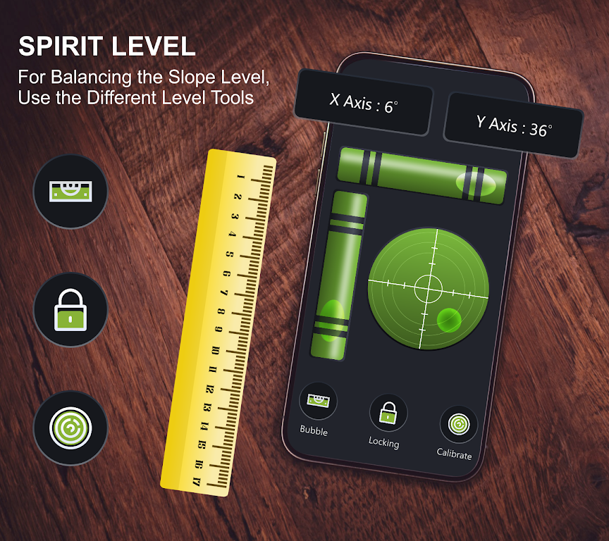 Spirit level - Bubble level Tangkapan skrin 2