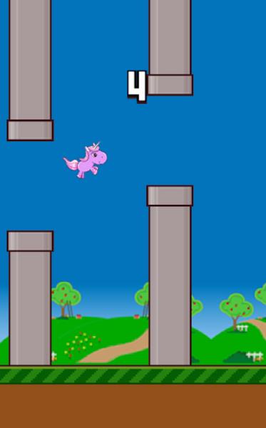 Flappy Unicorn Tangkapan skrin 3