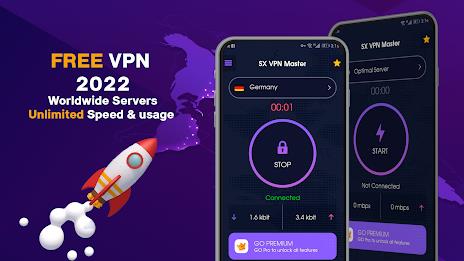 SX VPN - Super VPN Master Schermafbeelding 1