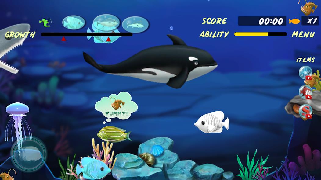 Let Me Eat :Big fish eat small Mod Ảnh chụp màn hình 1