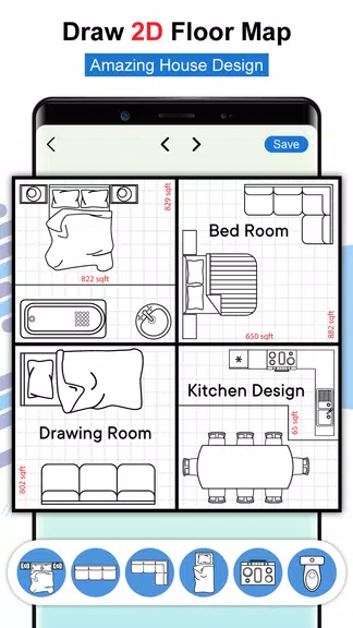 House Design Floor Plan App 3D ဖန်သားပြင်ဓာတ်ပုံ 2