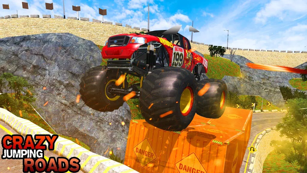 Pickup Truck Hill Climb Racing Tangkapan skrin 1