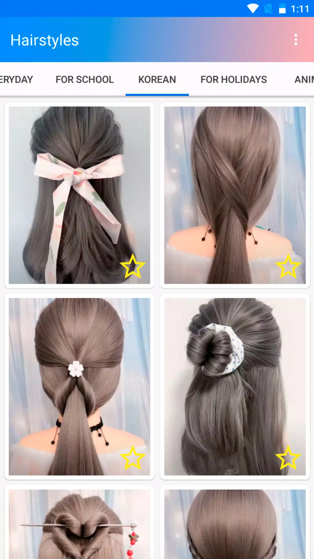 Easy hairstyles step by step Schermafbeelding 1