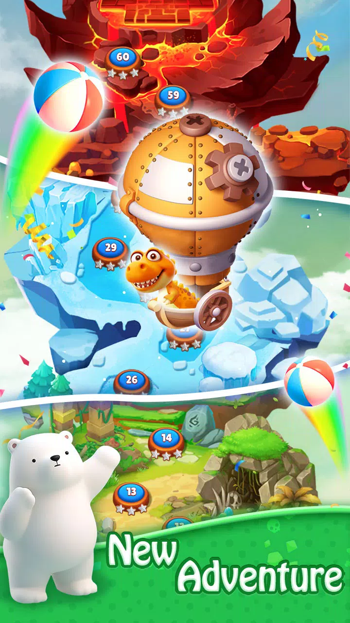 Bubble Shooter - Dino Match Captura de pantalla 3