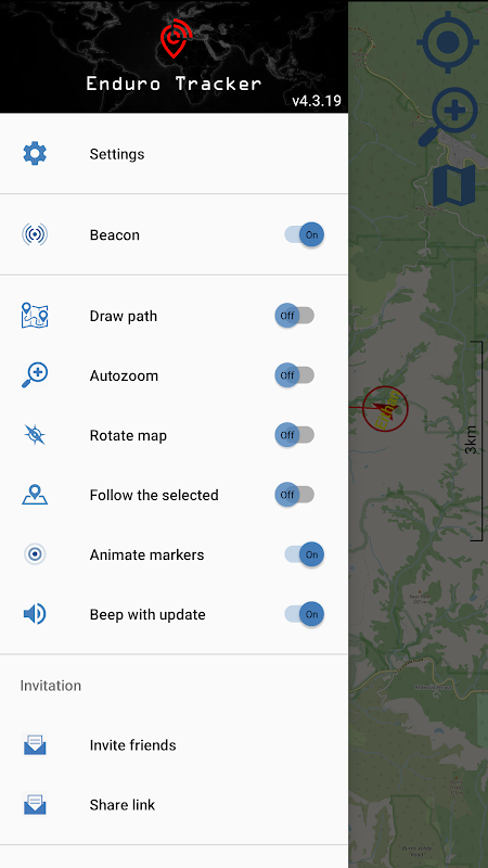 Enduro Tracker - GPS tracker Zrzut ekranu 0