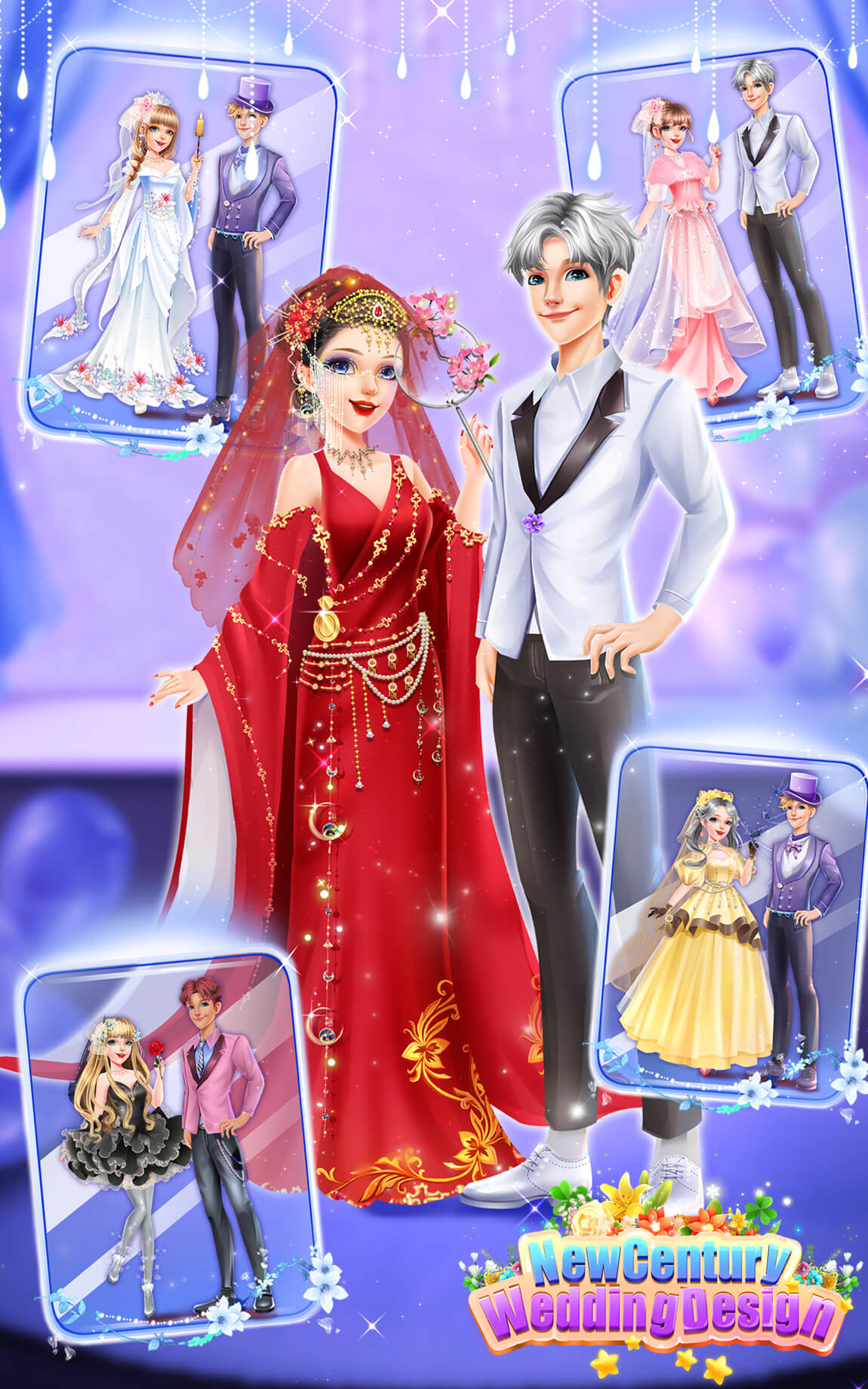 Century Wedding dressup Design Captura de pantalla 0