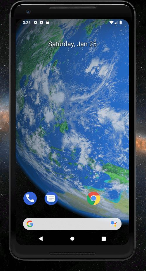 Earth 3D live wallpaper Captura de pantalla 0