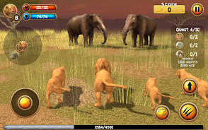 Wild Lion Simulator 3D スクリーンショット 1