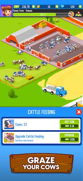 Milk Farm Tycoon Mod Captura de pantalla 1