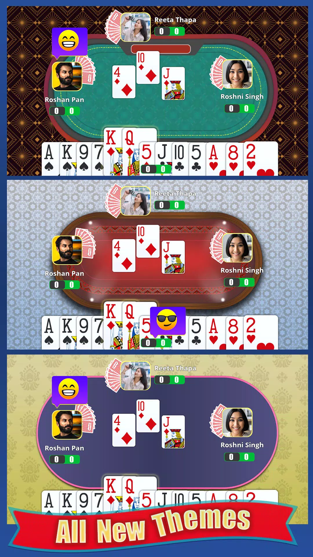 Call Break Online Card Game ဖန်သားပြင်ဓာတ်ပုံ 1