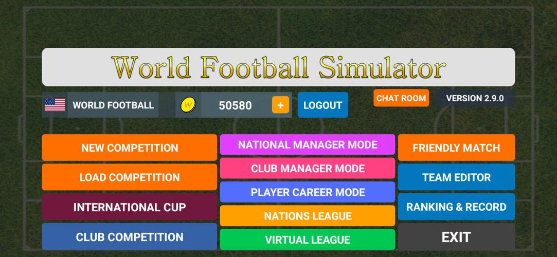 World Football Simulator Tangkapan skrin 0