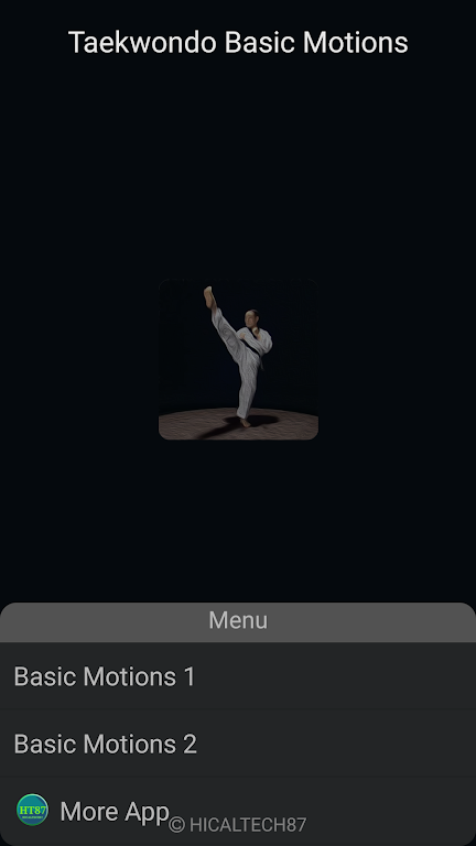 Taekwondo Basic Motions Capture d'écran 0