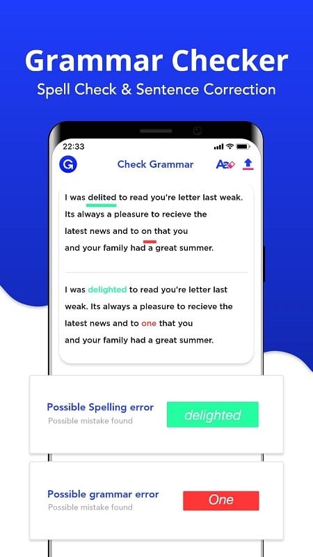 Grammar Checker Schermafbeelding 3