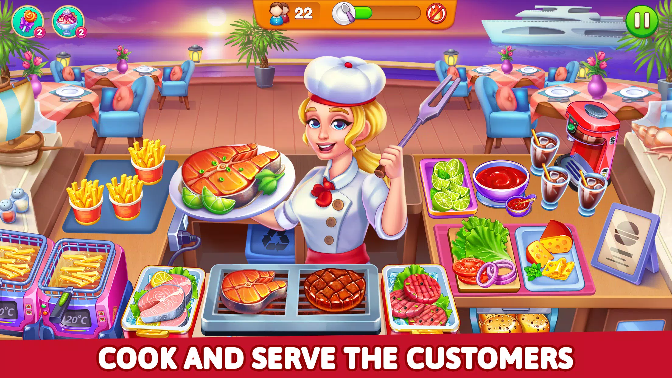 Schermata Cooking Restaurant Food Games 2