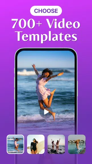 Template Video Maker & Editor スクリーンショット 1