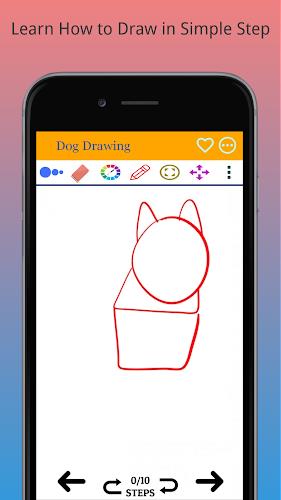 How to Draw Dog Step by Step Ảnh chụp màn hình 0