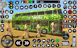 Army Coach Bus Simulator Games ဖန်သားပြင်ဓာတ်ပုံ 1