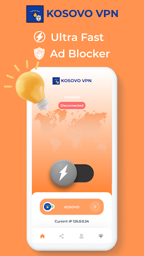 Kosovo VPN - Private Proxy Ảnh chụp màn hình 1