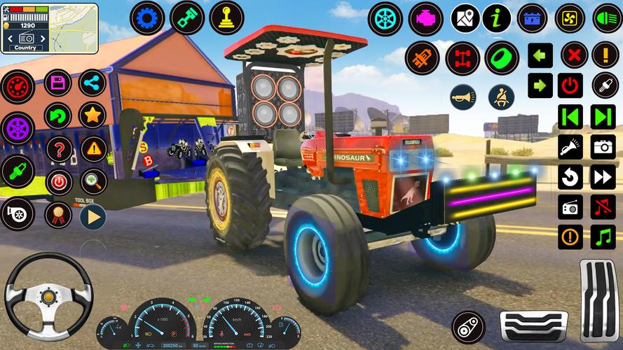 Indian Tractor Tochan Game 3d スクリーンショット 0