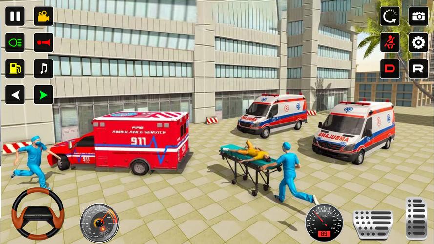 Police Rescue Ambulance Games Скриншот 3