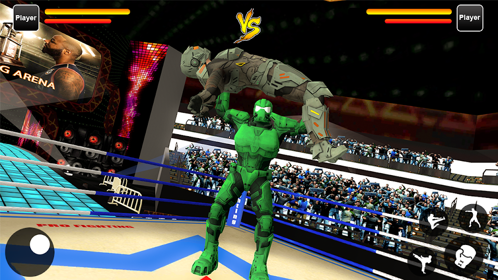 Robot Ring Fighting Real Robot VS Superhero Robot Capture d'écran 2